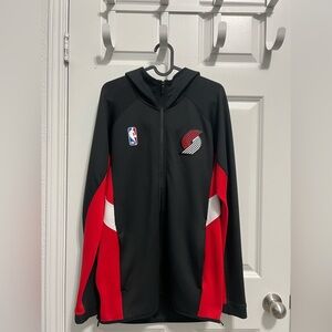 Nike Portland Trail Blazers Therma Flex Showtime Black Hoodie Size Small